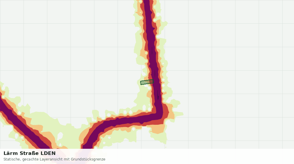 Statische Kartenansicht: Lärm Straße LDEN