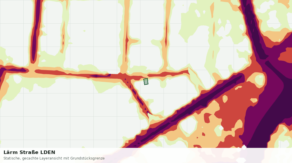 Statische Kartenansicht: Lärm Straße LDEN