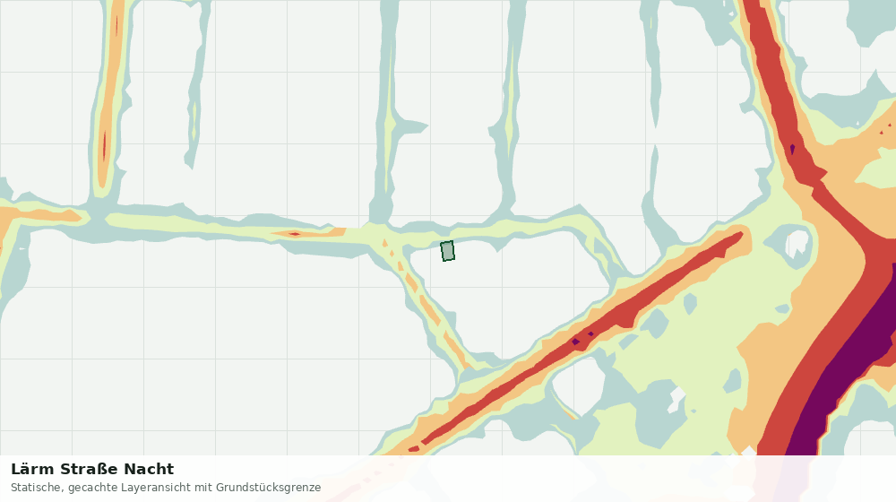 Statische Kartenansicht: Lärm Straße Nacht