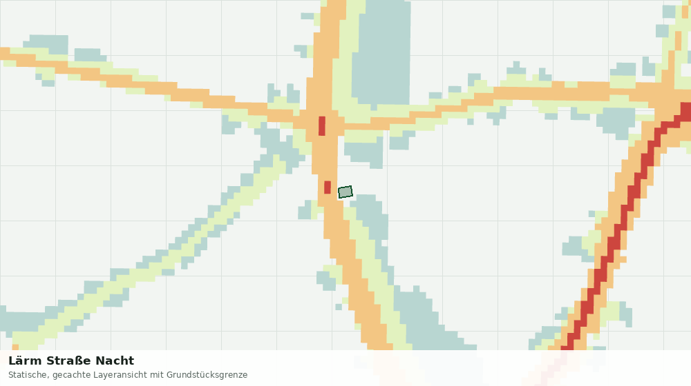 Statische Kartenansicht: Lärm Straße Nacht