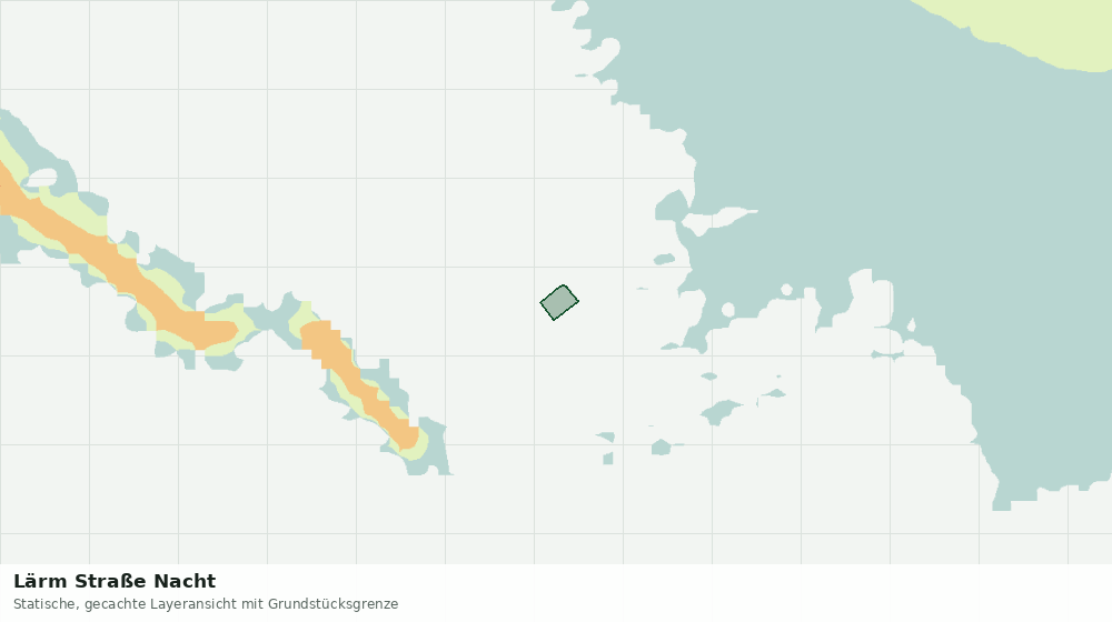 Statische Kartenansicht: Lärm Straße Nacht