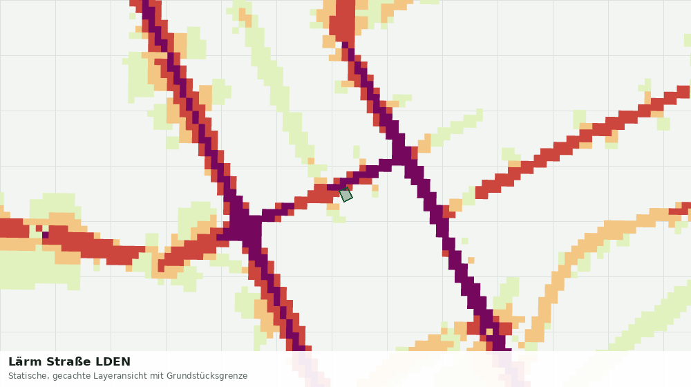 Statische Kartenansicht: Lärm Straße LDEN