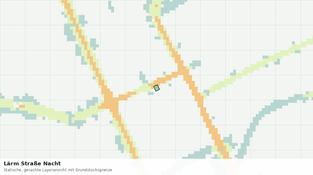 Statische Kartenansicht: Lärm Straße Nacht