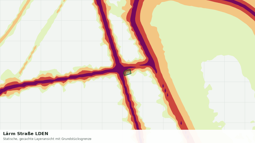 Statische Kartenansicht: Lärm Straße LDEN