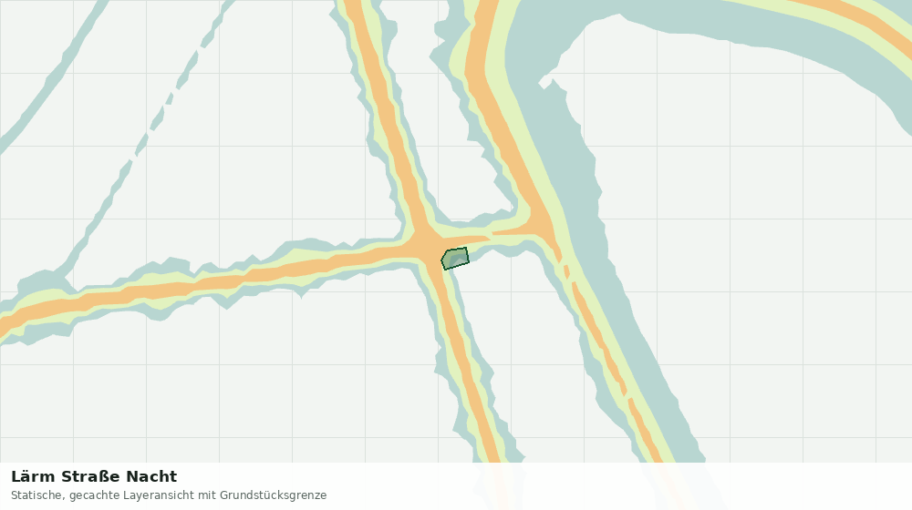 Statische Kartenansicht: Lärm Straße Nacht
