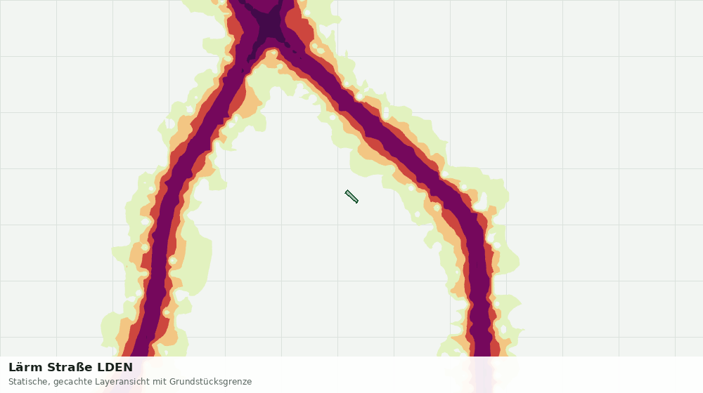Statische Kartenansicht: Lärm Straße LDEN