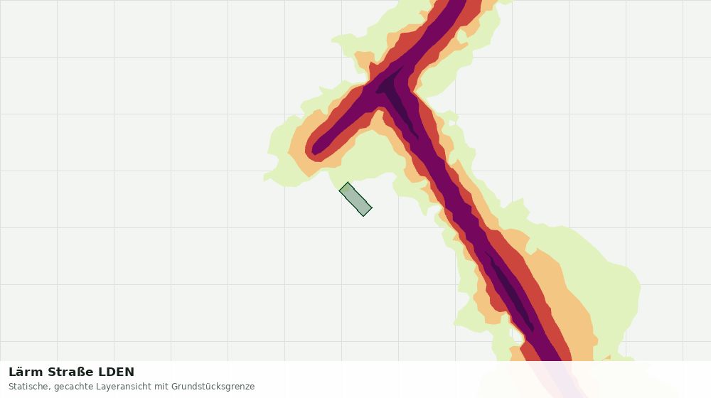 Statische Kartenansicht: Lärm Straße LDEN