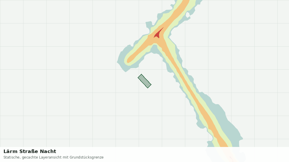 Statische Kartenansicht: Lärm Straße Nacht
