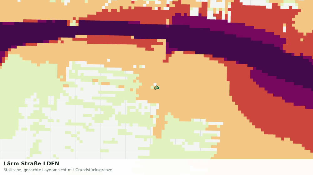 Statische Kartenansicht: Lärm Straße LDEN