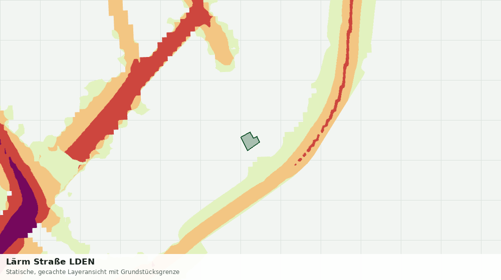 Statische Kartenansicht: Lärm Straße LDEN