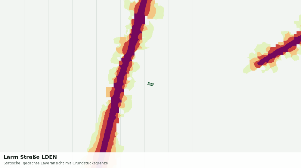 Statische Kartenansicht: Lärm Straße LDEN
