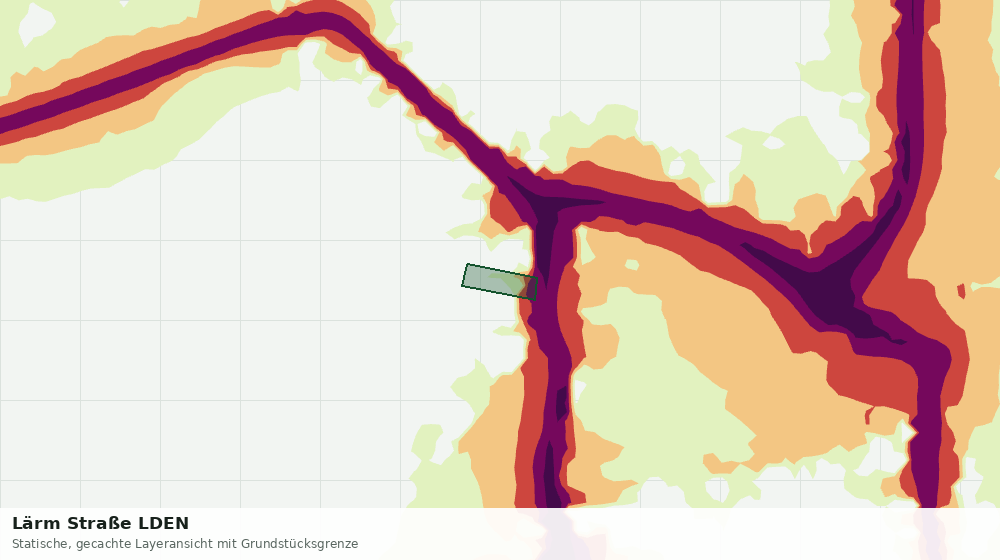 Statische Kartenansicht: Lärm Straße LDEN