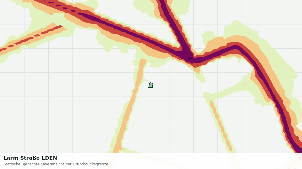 Statische Kartenansicht: Lärm Straße LDEN