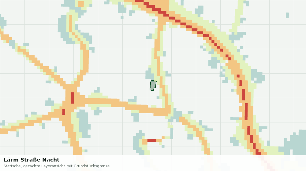 Statische Kartenansicht: Lärm Straße Nacht