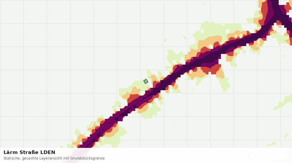 Statische Kartenansicht: Lärm Straße LDEN