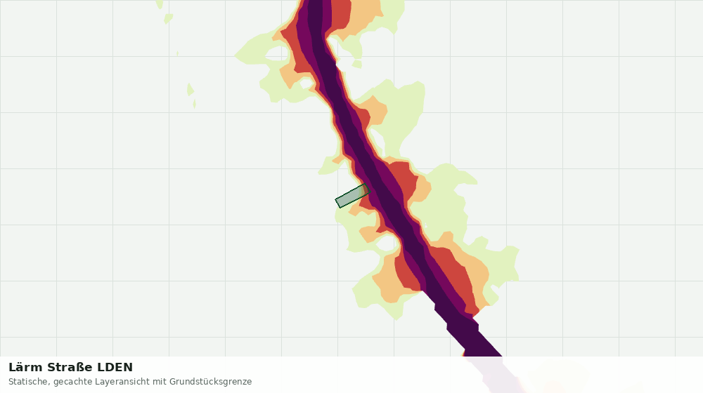 Statische Kartenansicht: Lärm Straße LDEN