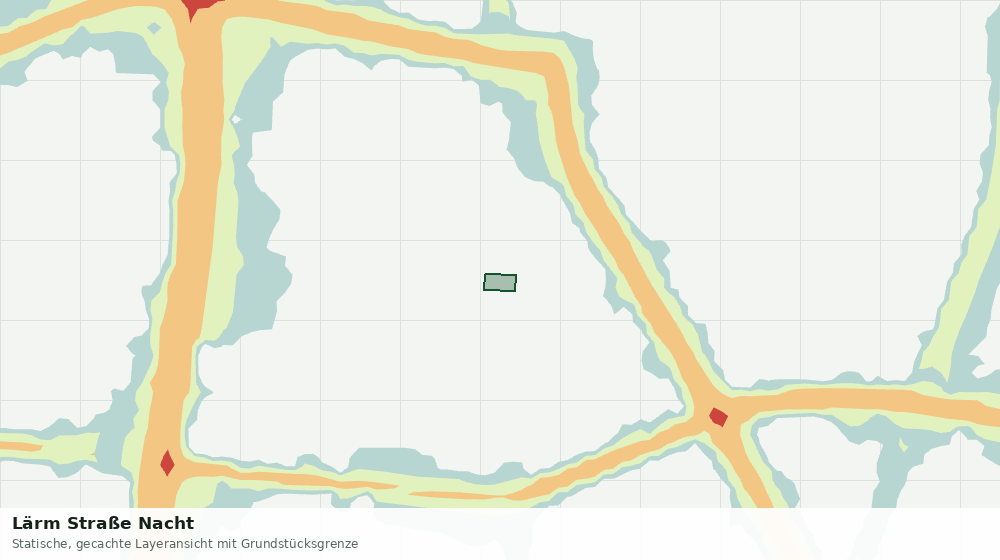 Statische Kartenansicht: Lärm Straße Nacht
