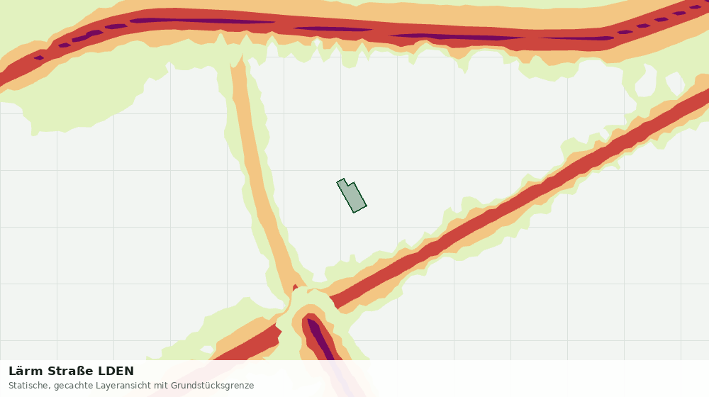 Statische Kartenansicht: Lärm Straße LDEN