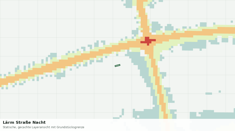Statische Kartenansicht: Lärm Straße Nacht