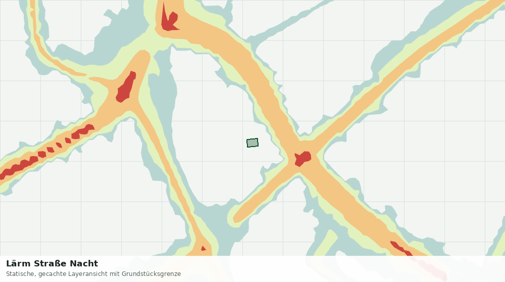 Statische Kartenansicht: Lärm Straße Nacht