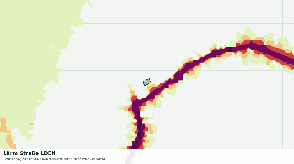 Statische Kartenansicht: Lärm Straße LDEN