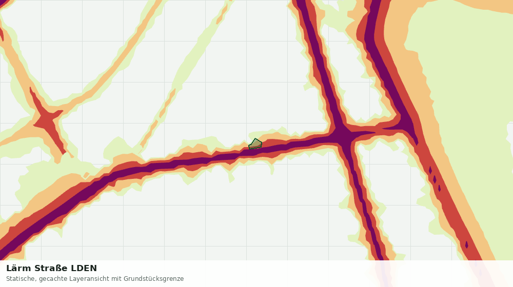 Statische Kartenansicht: Lärm Straße LDEN