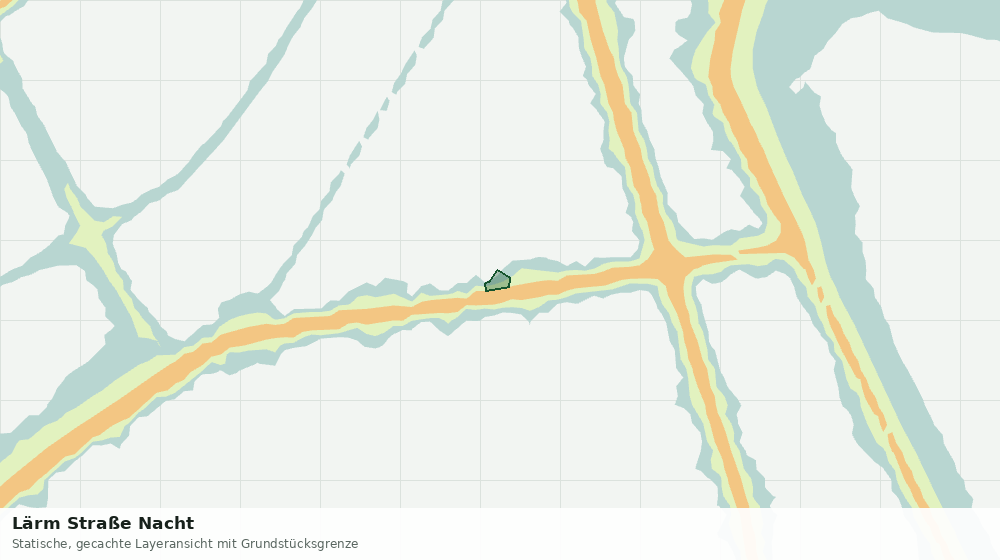 Statische Kartenansicht: Lärm Straße Nacht