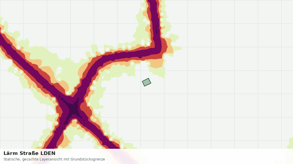 Statische Kartenansicht: Lärm Straße LDEN