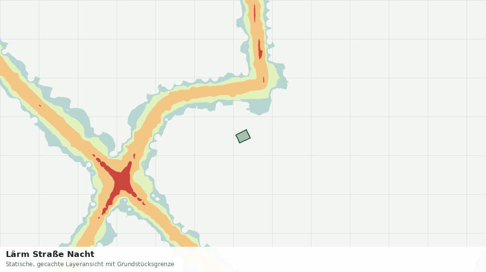 Statische Kartenansicht: Lärm Straße Nacht