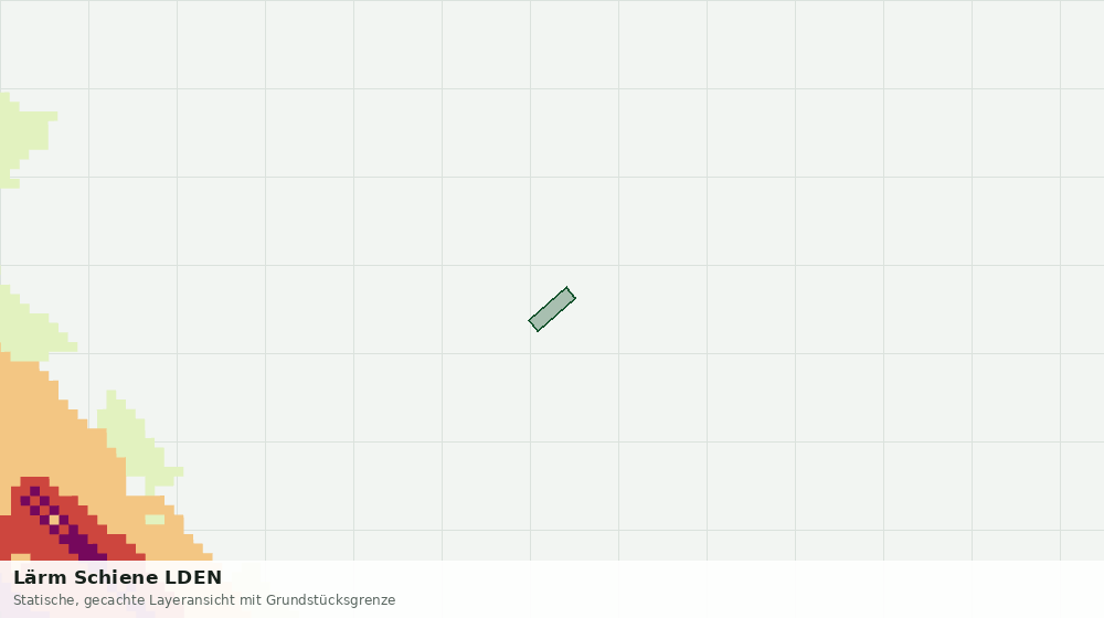 Statische Kartenansicht: Lärm Schiene LDEN