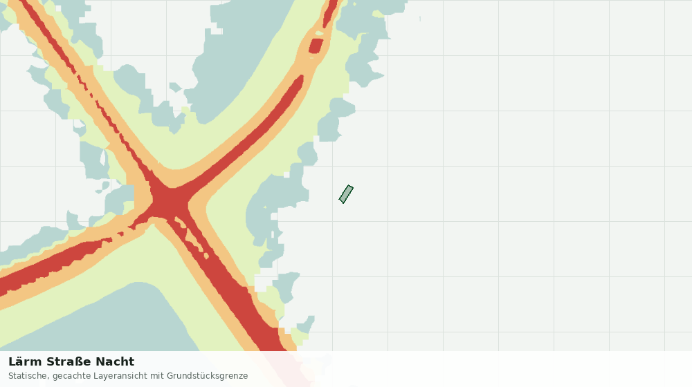 Statische Kartenansicht: Lärm Straße Nacht