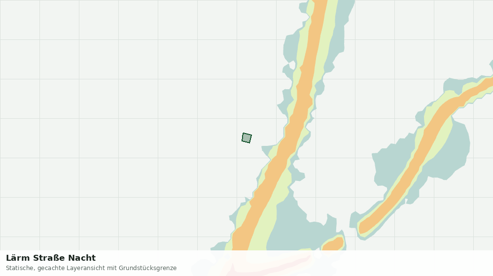 Statische Kartenansicht: Lärm Straße Nacht