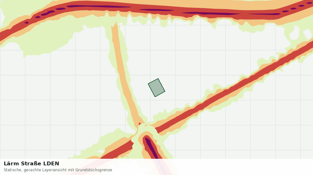 Statische Kartenansicht: Lärm Straße LDEN