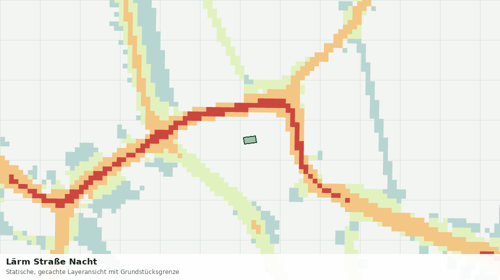 Statische Kartenansicht: Lärm Straße Nacht