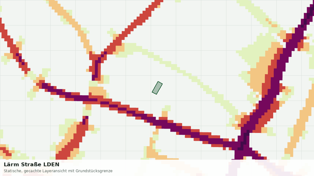 Statische Kartenansicht: Lärm Straße LDEN