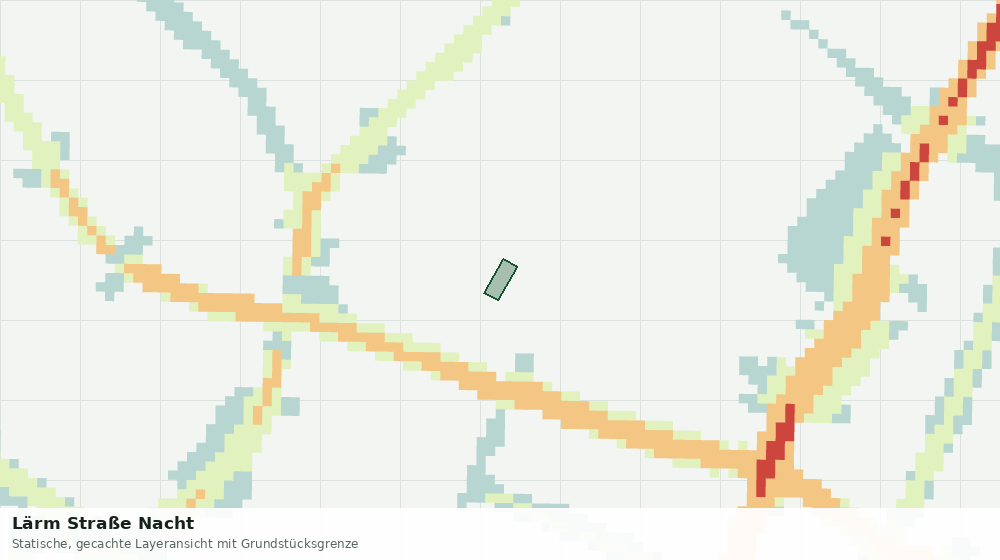 Statische Kartenansicht: Lärm Straße Nacht