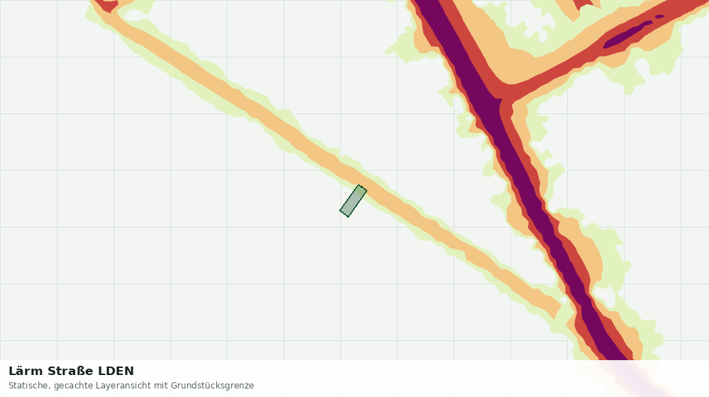 Statische Kartenansicht: Lärm Straße LDEN