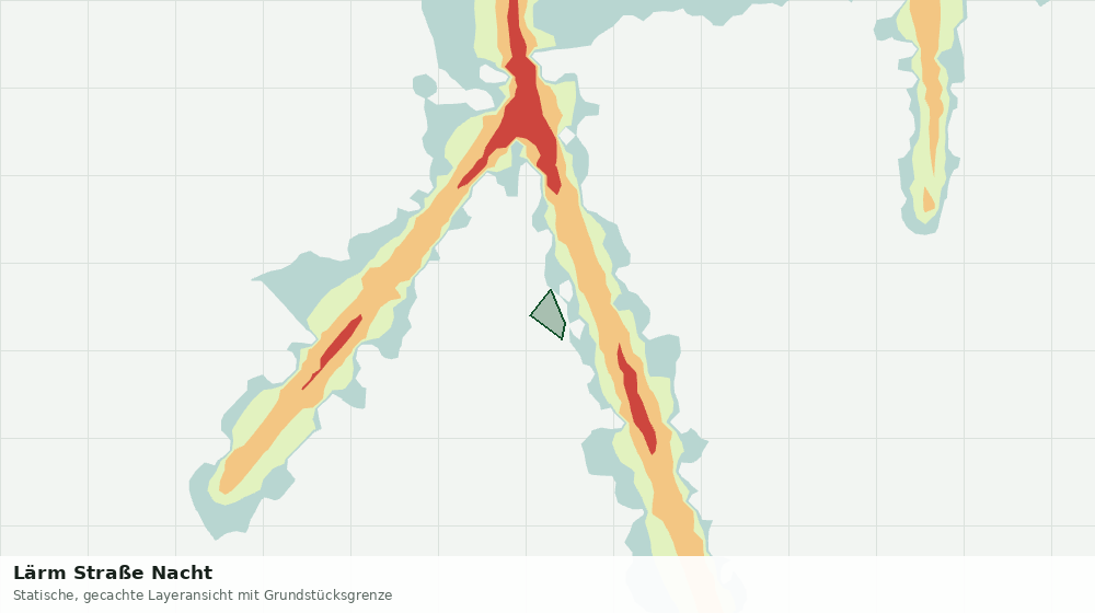 Statische Kartenansicht: Lärm Straße Nacht