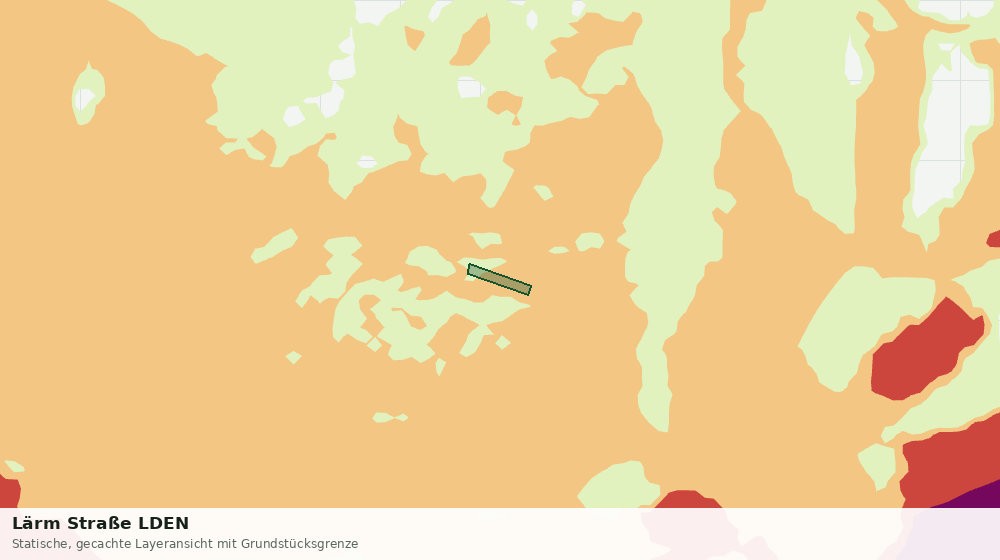 Statische Kartenansicht: Lärm Straße LDEN