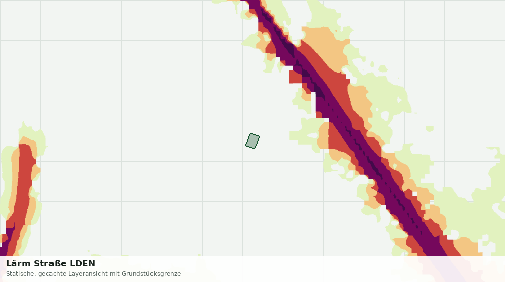 Statische Kartenansicht: Lärm Straße LDEN