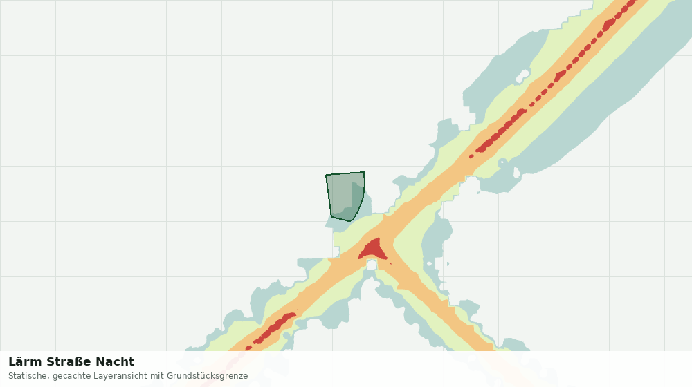 Statische Kartenansicht: Lärm Straße Nacht