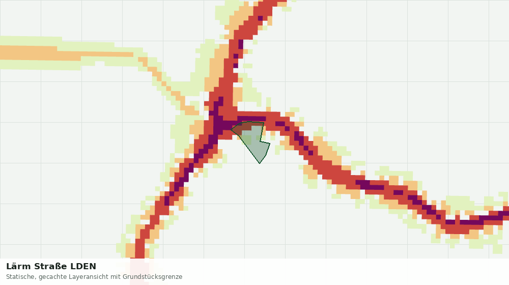 Statische Kartenansicht: Lärm Straße LDEN