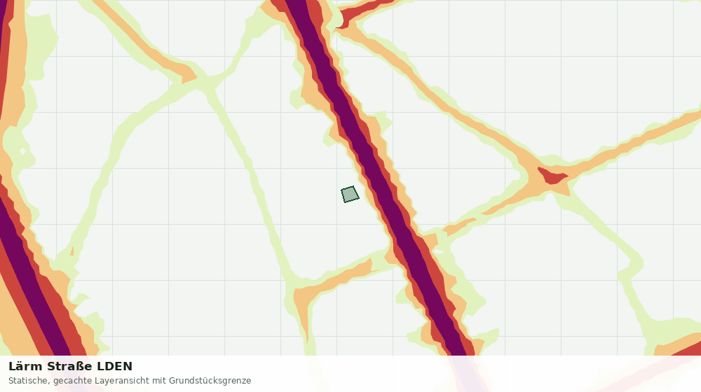 Statische Kartenansicht: Lärm Straße LDEN