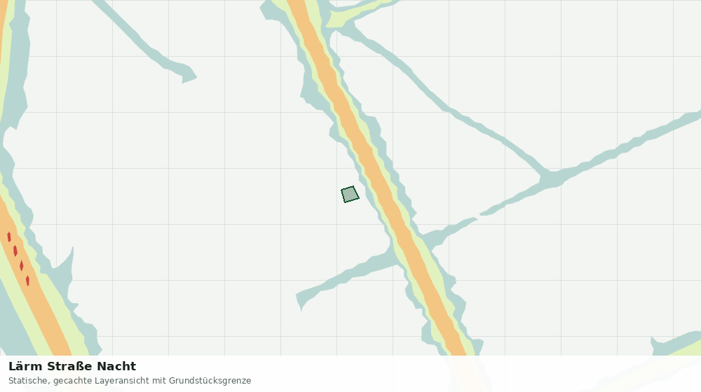 Statische Kartenansicht: Lärm Straße Nacht