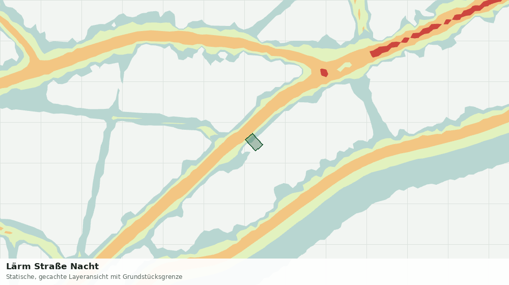 Statische Kartenansicht: Lärm Straße Nacht