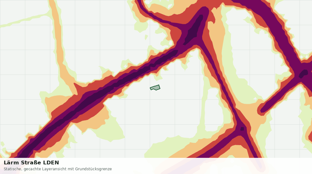 Statische Kartenansicht: Lärm Straße LDEN