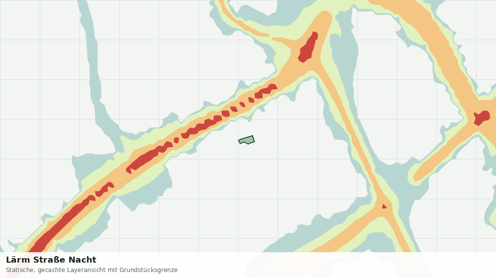 Statische Kartenansicht: Lärm Straße Nacht