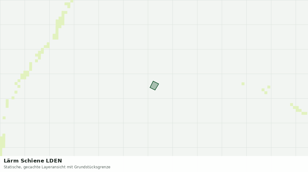 Statische Kartenansicht: Lärm Schiene LDEN
