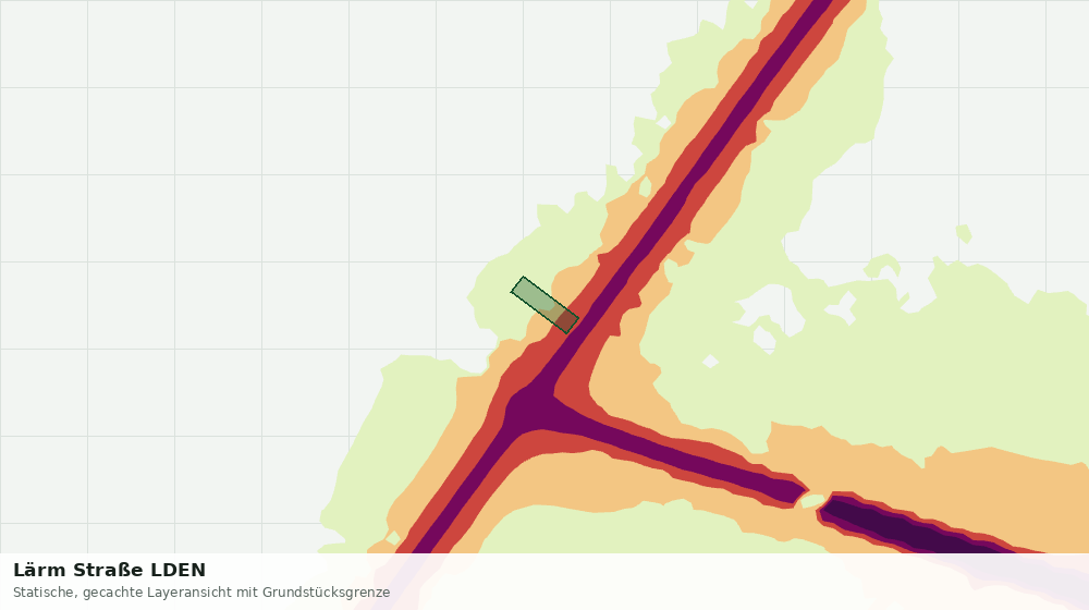 Statische Kartenansicht: Lärm Straße LDEN