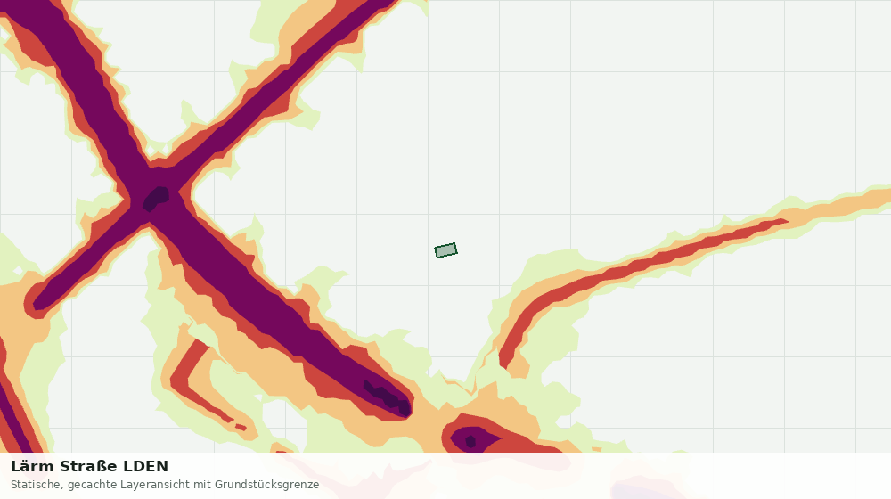 Statische Kartenansicht: Lärm Straße LDEN